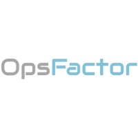 OpsFactor logo, OpsFactor contact details