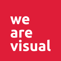 we are visual logo, we are visual contact details