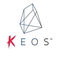 KEOS logo, KEOS contact details