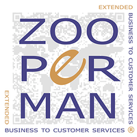 ZOO PR MAN | extended business to customer services logo, ZOO PR MAN | extended business to customer services contact details