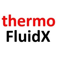 thermoFluidX logo, thermoFluidX contact details