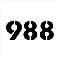 988 logo, 988 contact details