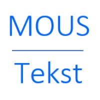 MOUS | Tekst logo, MOUS | Tekst contact details