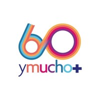 60 y mucho + logo, 60 y mucho + contact details