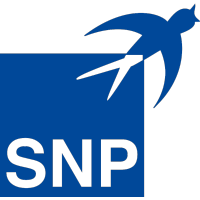 SNP UK logo, SNP UK contact details