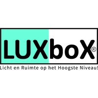 LUXboX logo, LUXboX contact details