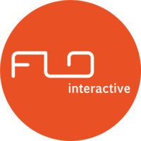 FLO interactive logo, FLO interactive contact details