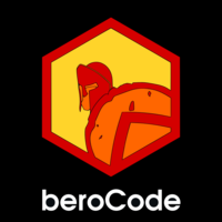 beroCode logo, beroCode contact details