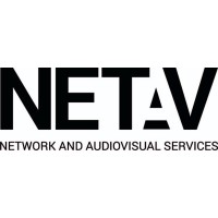 NetAV logo, NetAV contact details