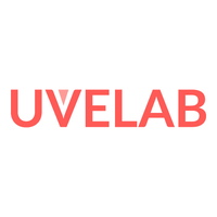 UVELAB logo, UVELAB contact details