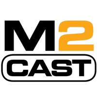 M2Cast logo, M2Cast contact details