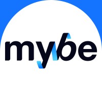 mybe logo, mybe contact details