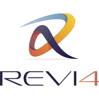 REVI4 logo, REVI4 contact details