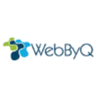 WebByQ logo, WebByQ contact details