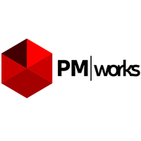 PM works logo, PM works contact details