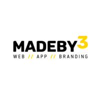 MadeBy3 logo, MadeBy3 contact details