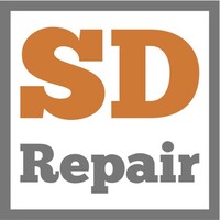 SD Repair logo, SD Repair contact details