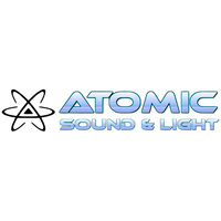 Atomic sound & light logo, Atomic sound & light contact details