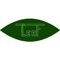 The Leaf logo, The Leaf contact details