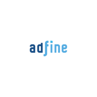 AdFine logo, AdFine contact details