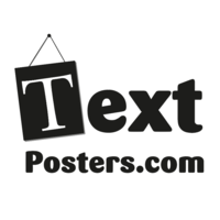 TextPosters.com logo, TextPosters.com contact details