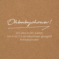 Ohbabyshower • Een alles-in-één-pakket. Van A tot Z is de babyshower geregeld! • logo, Ohbabyshower • Een alles-in-één-pakket. Van A tot Z is de babyshower geregeld! • contact details