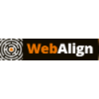 WebAlign logo, WebAlign contact details