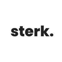 sterk. logo, sterk. contact details