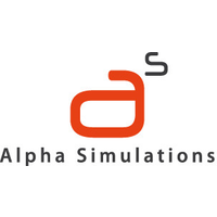 Alpha Simulations logo, Alpha Simulations contact details