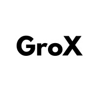 GroX logo, GroX contact details