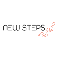 New Steps logo, New Steps contact details