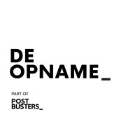 De Opname_ logo, De Opname_ contact details