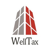 WellTax logo, WellTax contact details