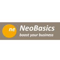 NeoBasics logo, NeoBasics contact details