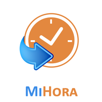 MiHora logo, MiHora contact details