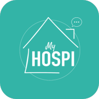 myHospi logo, myHospi contact details