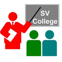 het SV College logo, het SV College contact details