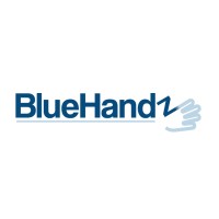 BlueHandz logo, BlueHandz contact details