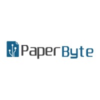 PaperByte logo, PaperByte contact details