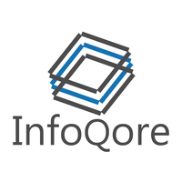 InfoQore logo, InfoQore contact details