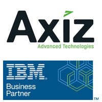 AXIZ/IBM logo, AXIZ/IBM contact details