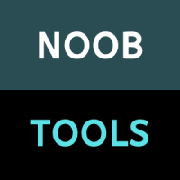 NoobTools logo, NoobTools contact details