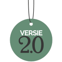 Versie 2.0 logo, Versie 2.0 contact details