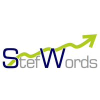 StefWords logo, StefWords contact details