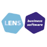 LENS business software logo, LENS business software contact details