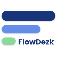 FlowDezk logo, FlowDezk contact details