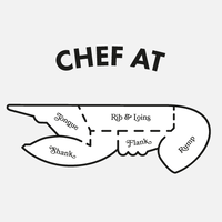 Chef at logo, Chef at contact details