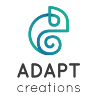 ADAPT creations logo, ADAPT creations contact details