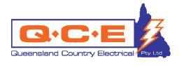 Queensland Country Electrical logo, Queensland Country Electrical contact details