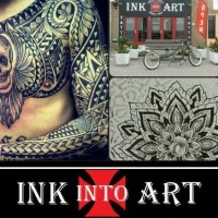 INK into ART tattooshop logo, INK into ART tattooshop contact details